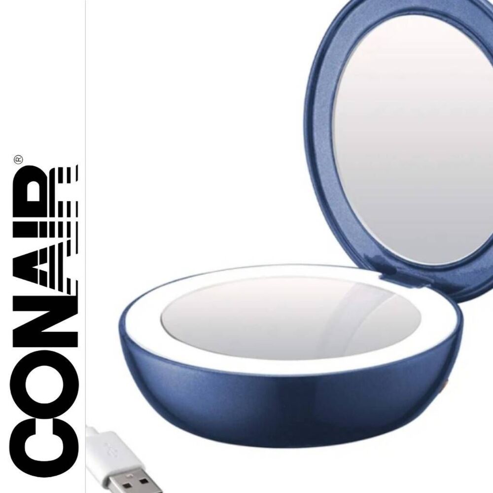 Conair Unbound Petite Rechargeable Compact LED-Lighted Mirror